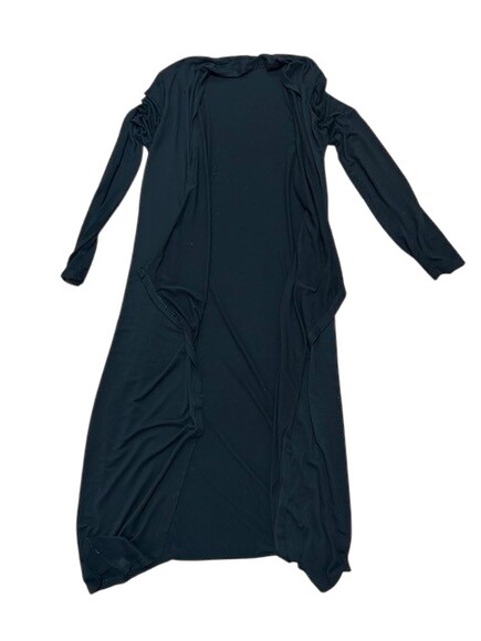 Cardigan Black Open Front Long Sleeve - Size: Large - Picture 3 of 4